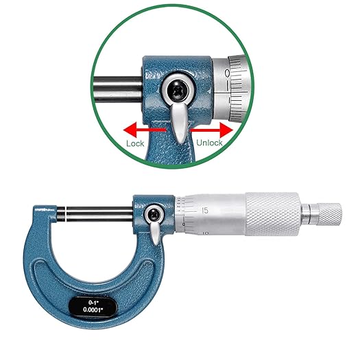 HDLNKAK Outside Micrometer Set, 0-4" Machinist Micrometer, 4 Pcs Machinist Tool Set, 0.0001" Graduation Micrometer Set, Alloy Precision Micrometer, Micrometer Standard Set with Case