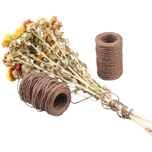Floral Wire, Rustic Paper Wrapped Metal Wire 14 Gauge 164 Feet | Bind Wire Twine - Image 4