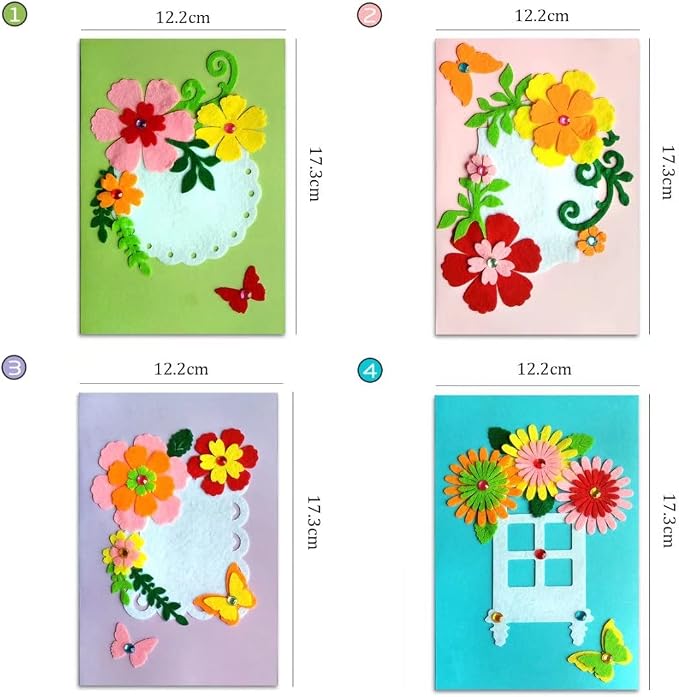 QIAONIUNIU Card Making Kits DIY Handmade Greeting Card Kits - Image 6