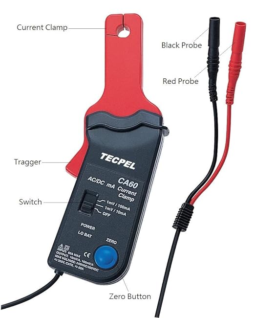 CA-60 AC/DC Current clamp Transmitter Probe 60A CA-60