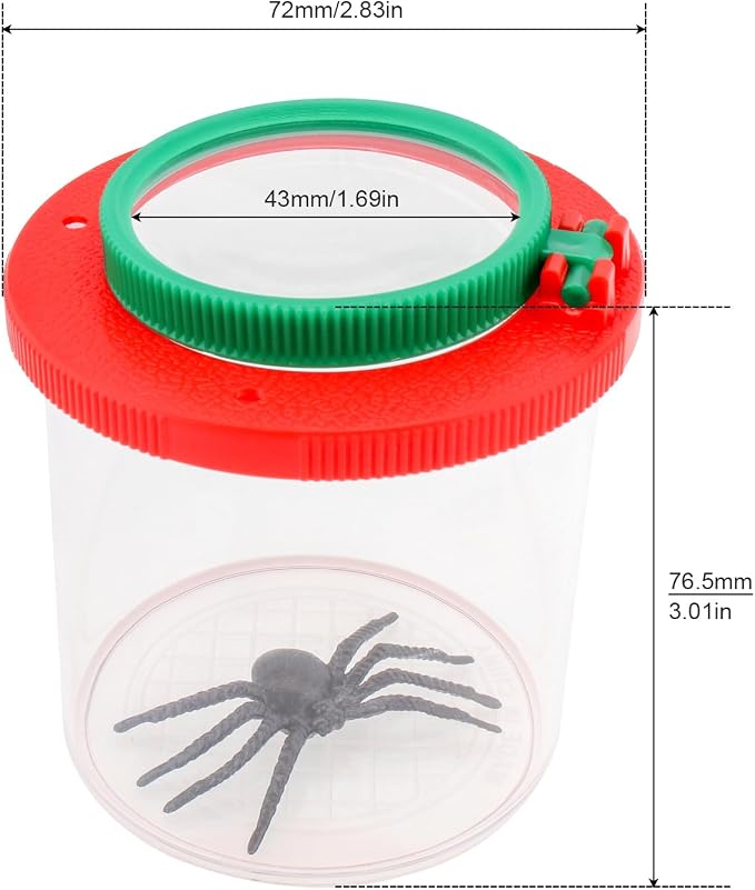 2 Pieces Magnifying Insect Box, Insert Bug Viewer, Bug Magnifier Container - Image 3