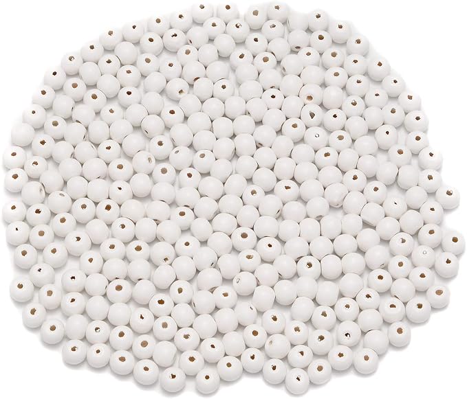 AD Beads Wood Spacer Loose Wooden Craft Beads Big Hole Beads Assorted by ADBeads