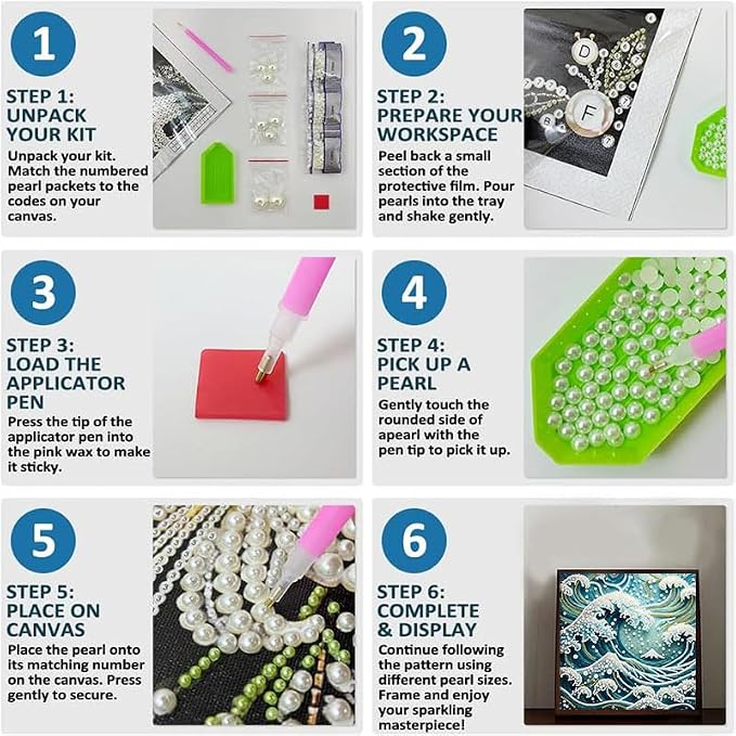 Gemozaic Wave Pearl Diamond Painting Kits - Image 7