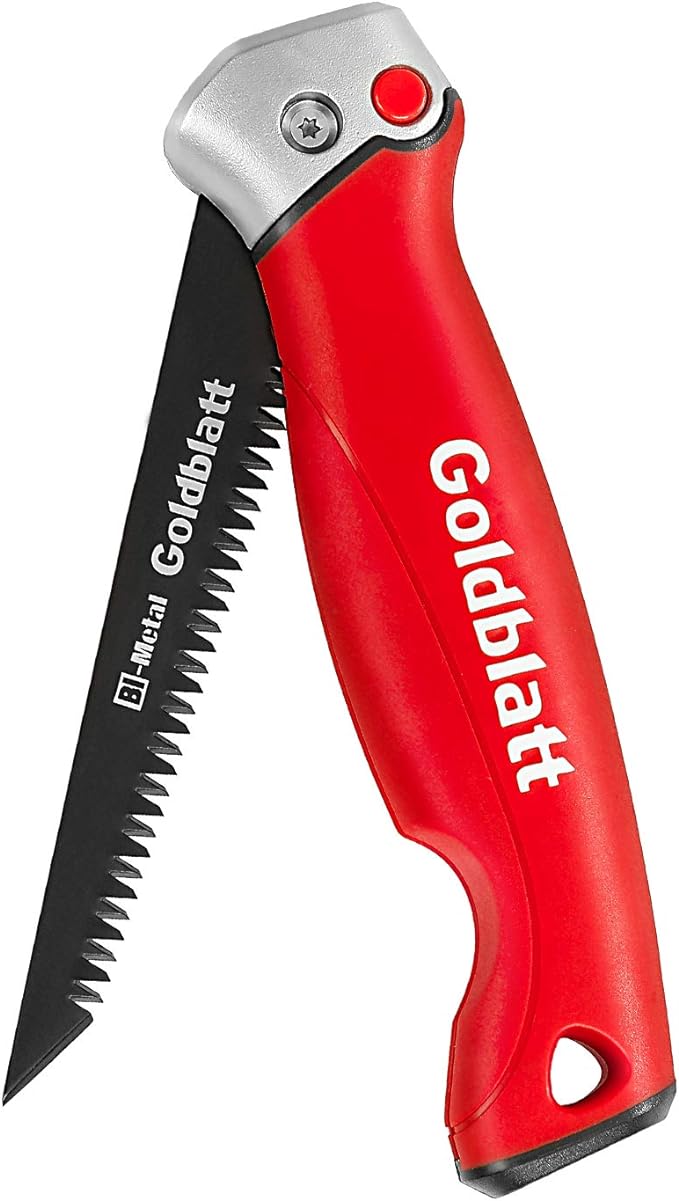 Goldblatt Folding Drywall Saw, Jab Saw, Hand Saws with Soft Grip Handle, Sheetrock Saws for Wallboard, Drywall, Plywood and PVC
