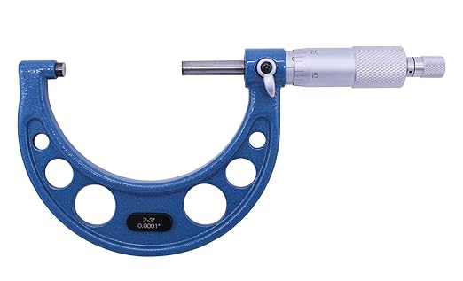 4Pcs Outside Micrometer Set 0-1", 1-2", 2-3", 3-4",0.0001" Graduation, Precision Tools for Machinists