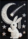 Rabbit Pearl Diamond Art Kits For Adults, Diamond Painting Kit, 12 X 16 Inch by Unknown