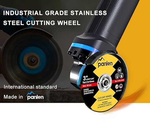 50 PCS 3 inch Cutting Disc,3/8" Arbor Cut Off Wheels for Power Die Grinders and Angle Grinder for Metal and Stainless Steel