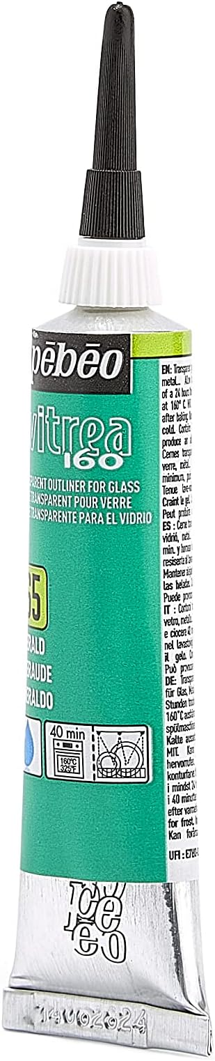Pebeo Vitrea 160, Glass Paint Outliner, 20 ml Tube - Image 13