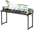 PayLessHere | 63 Inch Computer Desk | Black | Office Desk by PayLessHere