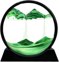 Muyan Moving Sand Art Picture Sandscapes in Motion Round Glass 3D Deep Sea Sand by Muyan