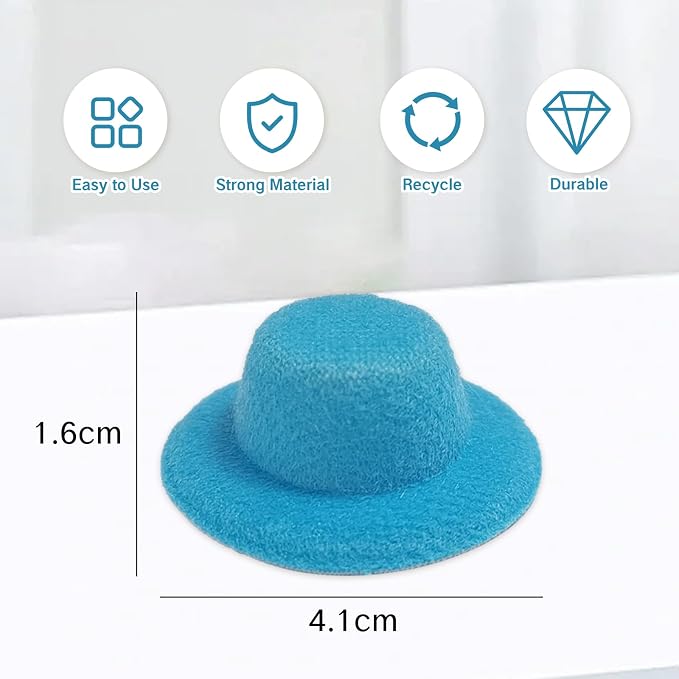 NIIIYTYB 18 Colors Doll Hat Craft Set Mini Tiny Hats - Image 2