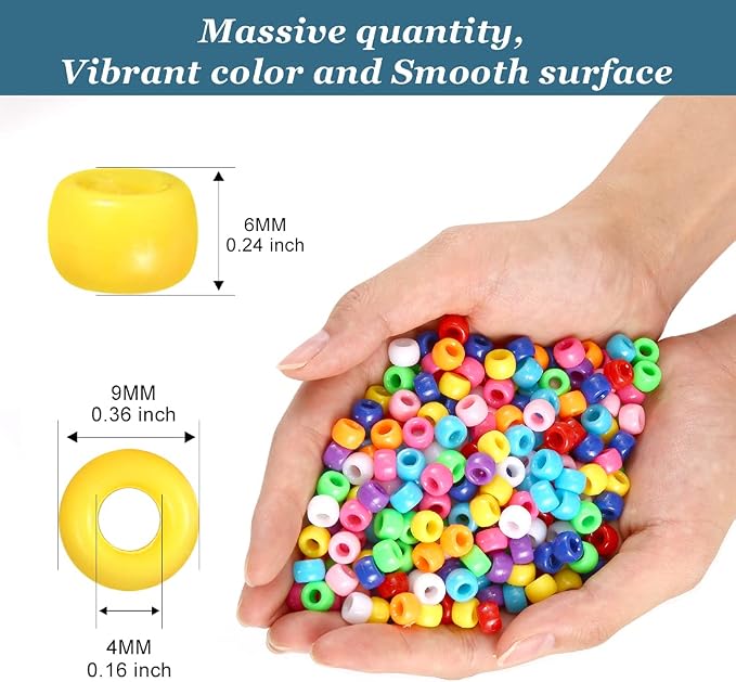 3000+ pcs Pony Beads, Plastic Bead - Image 2