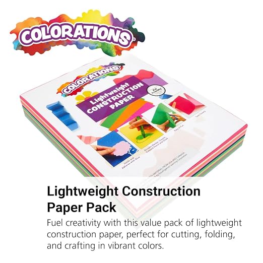 Colorations Lightweight Construction Paper Pack, 10 Colors, 300 Sheets | 9" x - Image 4