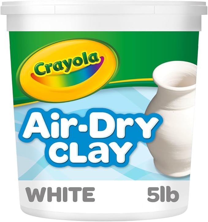 Crayola Air Dry Clay, Teacher Supplies, Natural White Modeling Clay by Crayola