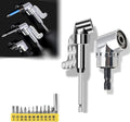 105 Degree Right Angle Drill Adapter, 1/4" Hex Shank Driver Angle Drill Attachment with Multi-function Bend Screwdriver Bit, Angle Driver for Drill, Drill Attachment for Household Work (L+S（SR）)