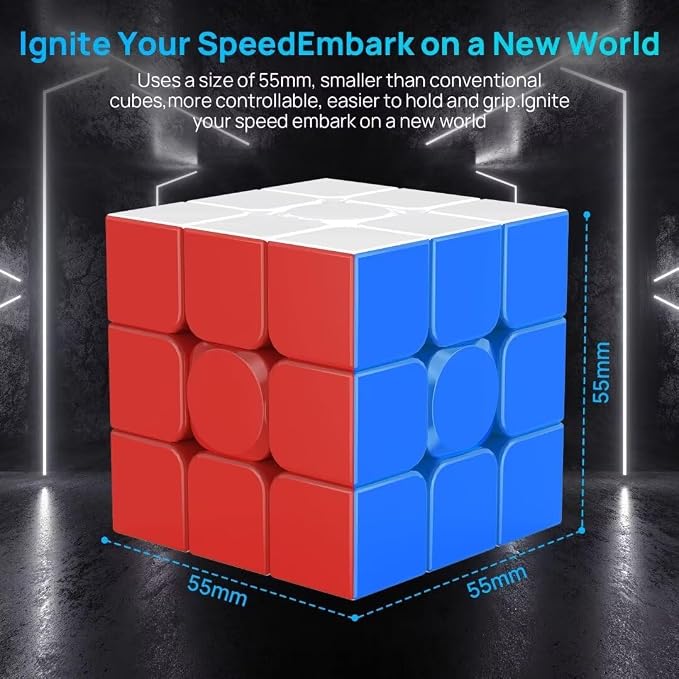 Magnetic 3x3 Speed Cube Stickerless - Image 5