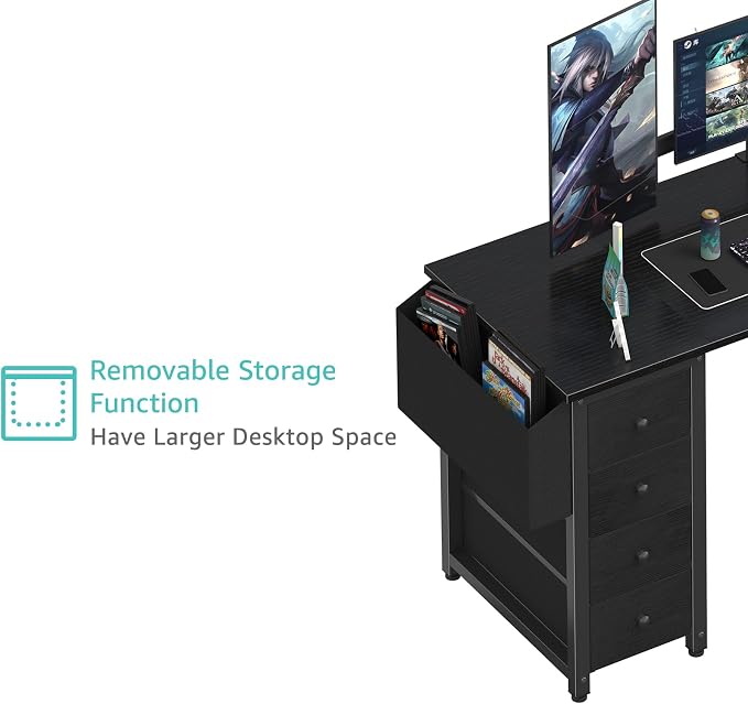 Lufeiya L Shaped Gaming Desk - Image 9