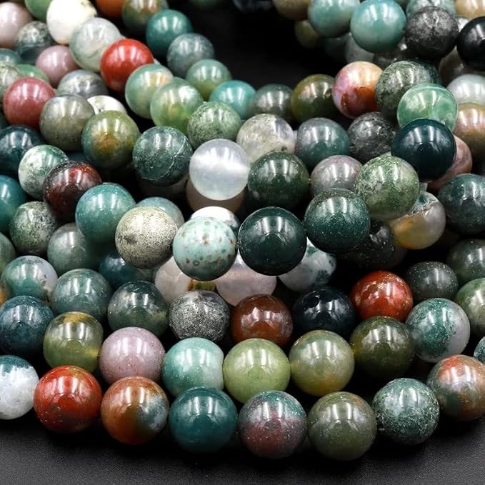 Zenkeeper 108 Pcs India Agate Beads - Image 4