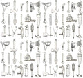 WOCRAFT 120pcs Antique Silver Tool Charms by WOCRAFT