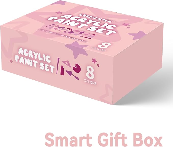 AUREUO Pink Acrylic Paint Set - Image 3