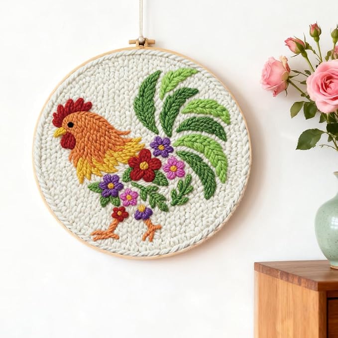 INFUNLY Rooster Punch Needle Embroidery Kits - Image 5