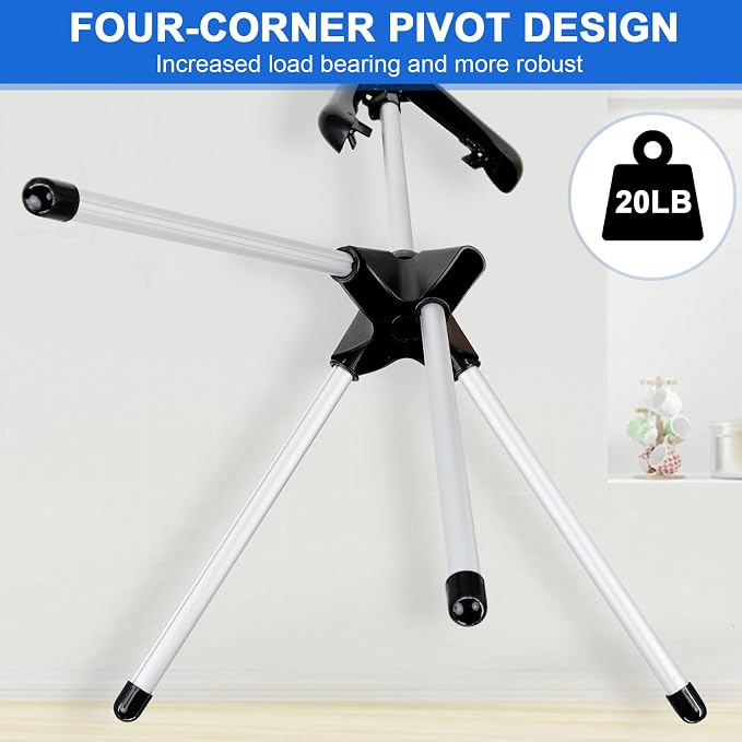Adjustable Cap and Gown Display Stand, 32-63 Inch, Foldable Steel Frame - Image 4