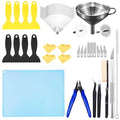 Anyman Resin 3D Printer Accessories Tool Kit Includes Stainless Steel Filter, Silicone pad, and Plastic Removal Tool for Cleaning, Basic Tools for Resin Transfer in 3D Printing