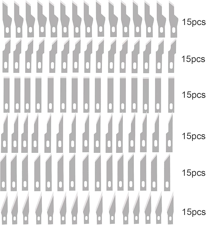 90PCS Knife Blades Precision Craft Knife Set, - Image 2