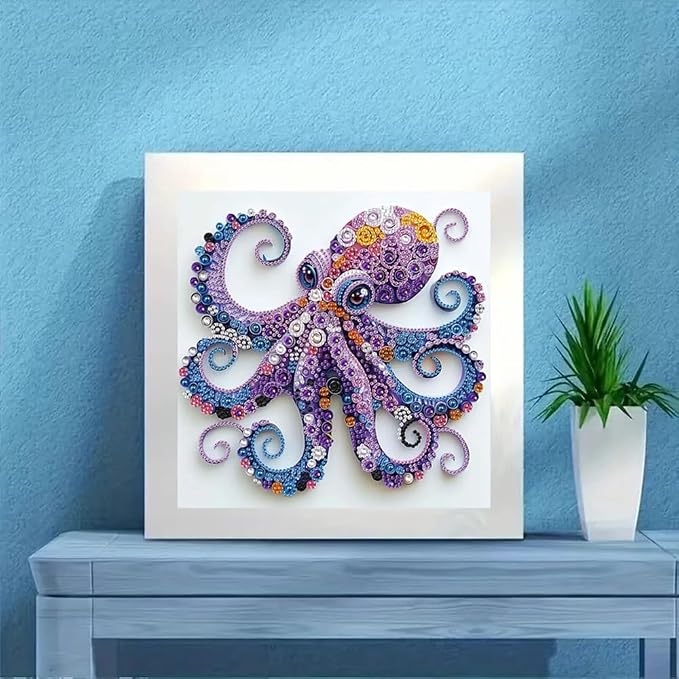 4Pack Diamond Painting Kits For Adults, Sea Turtle Special Shape Diamond Art - Image 3