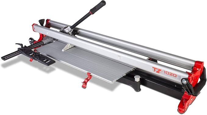 RUBI | Manual Tile Cutter TZ -1020 | Professional Ceramic Tile Cutter Ideal For Intensive Cutting up to 40 3/16" | Robust Chassis Guides and Breaking System