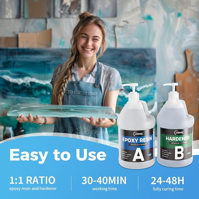 Epoxy Resin 2 Gal, Crystal Clear Epoxy Resin - Image 5
