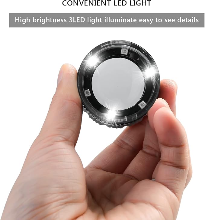 30X Loupe Magnifier, Adjustable Focal Length Magnifier, Foldable Jewelry - Image 4
