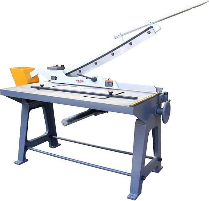 KAKA INDUSTRIAL Guillotine Metal Shear, 40 Inch Cutting Width, 14 Gauge KHS-40 Sheet Metal Cutter for Industrial and Commercial Fabrication