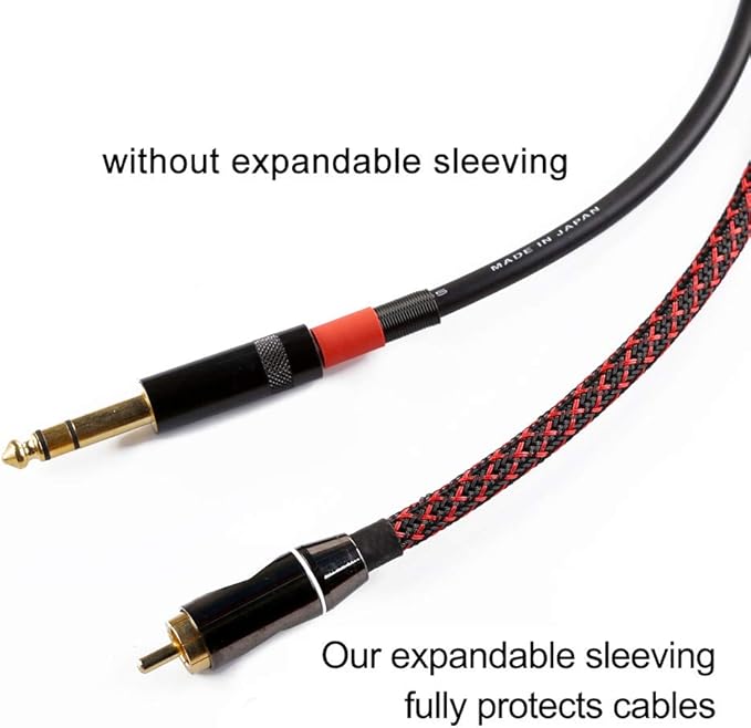 25ft - 1 inch PET Expandable Braided Sleeving – BlackRed – Alex Tech Braided - Image 2