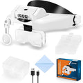 YOCTOSUN LED Headband Magnifier, Rechargeable Illuminated Magnifying Visor -1X by YOCTOSUN