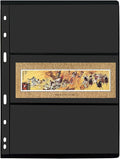 MUDOR 20 Sheets Stamp Pages for Collection Album Binder Book, 3 Pocket | 120 by MUDOR