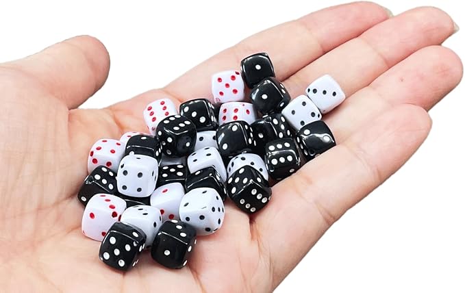 120PCS Red Dice Beads, Fun Beads - Image 7