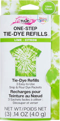 Tulip One-Step Tie-Dye Kit, 3 Fabric Dye Refill Packs, Lime Green by Tulip