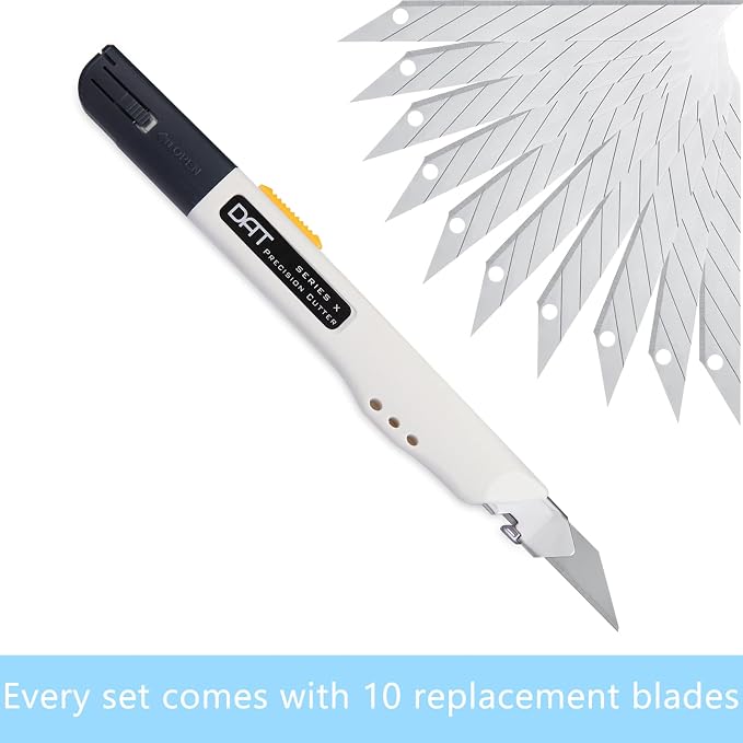 Utility Knife, DAT Series-X Portable Box Cutter, Fine Point Arts and Crafts - Image 2