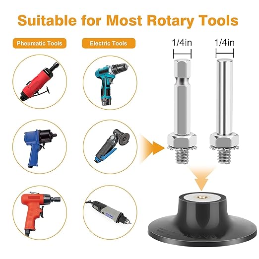 SUNJOYCO 90PCS 3 Inch Quick Change Grinding Discs, Zirconia Die Grinder Sanding Discs, Roll Lock Abrasive Disc with 1/4 Inch Shank, Surface Conditioning Disc, 36 60 80 Grit