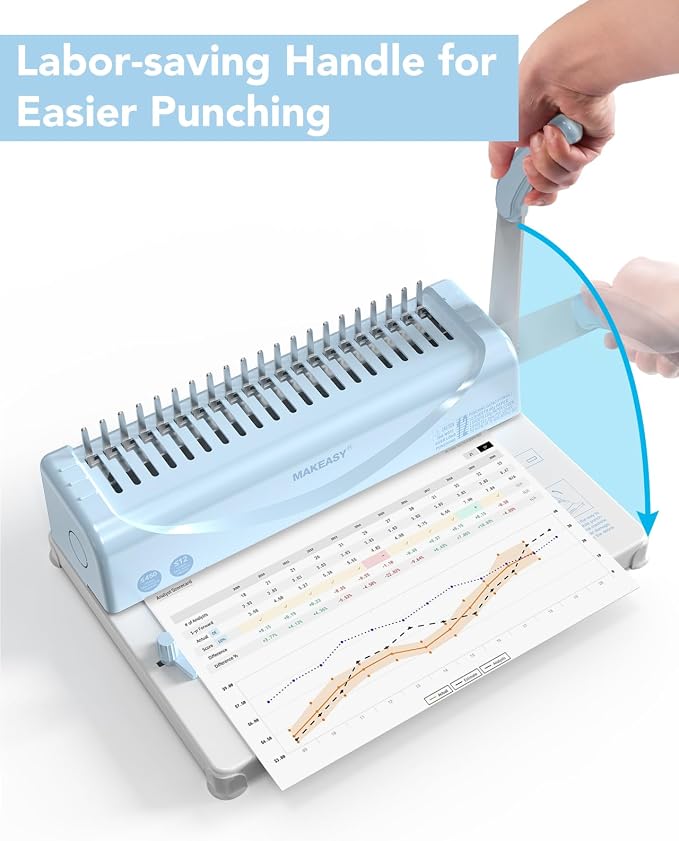 MAKEASY Binding Machine, Comb Binding Machines - Image 5
