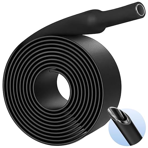 TKDMR 13 Ft 1-1/4" Heat Shrink Tubing - 3:1 Ratio Marine Grade Heat Shrink,Wire Cable Adhesive Lined Tube Insulation Seal Against Moisture Corrosion and Air Leakage.Black