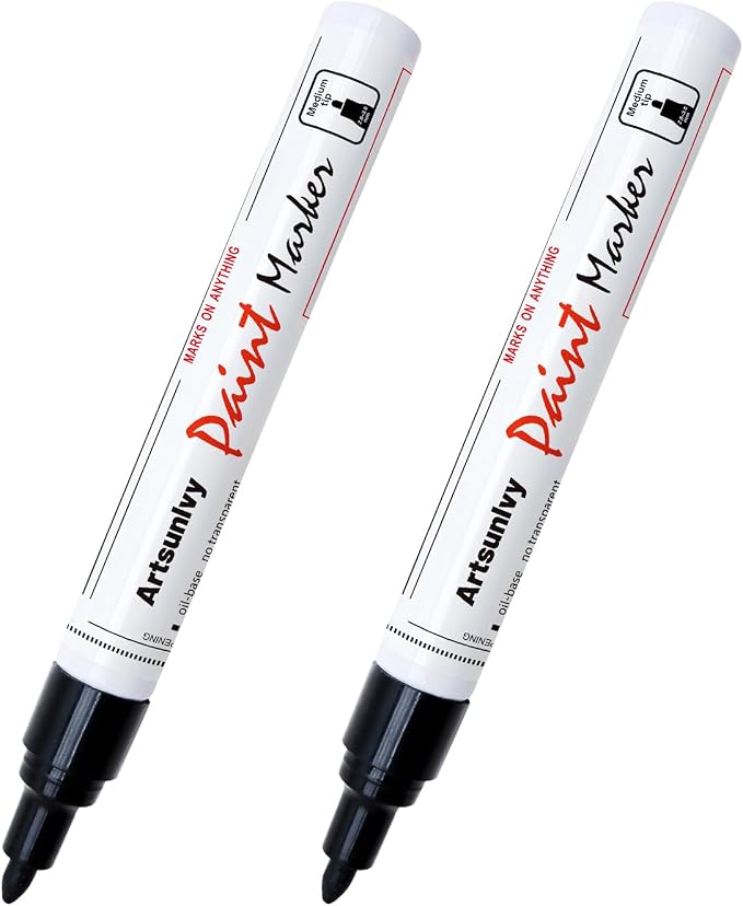 Artsunlvy Black Paint Pens Permanent Markers - Image 8