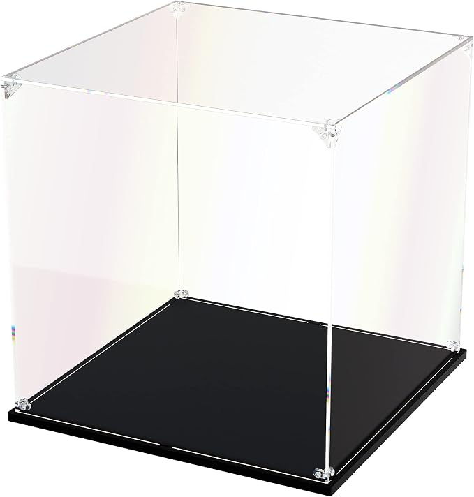 Clear Acrylic Display Case, Self-Assemble Showcase by dofopo
