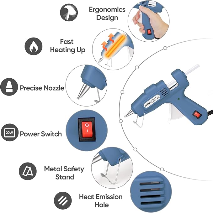ROMECH 20W Mini Hot Glue Gun - Image 2