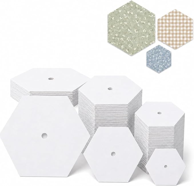 368 PCS 1", 1.5" and 2" Paper Piecing by Unknown