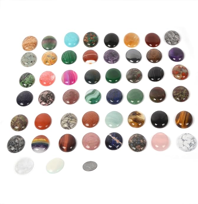 Wholesale Lot Multi-color Gemstone Round Oval Cab Cabochon - Image 4