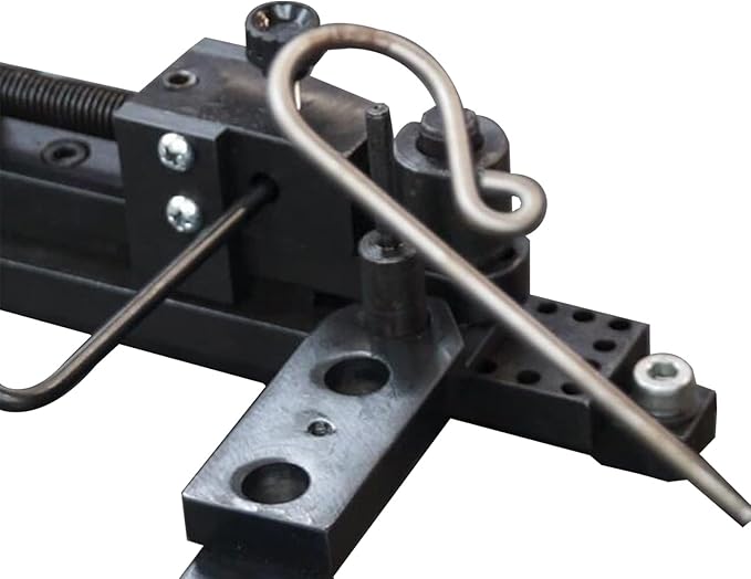 KAKA INDUSTRIAL Mini Universal Bender MUB-1 | Hardened Steel Wire and Flat Metal Bender | 5/16 inch Rod, 1x1/8 inch Flat