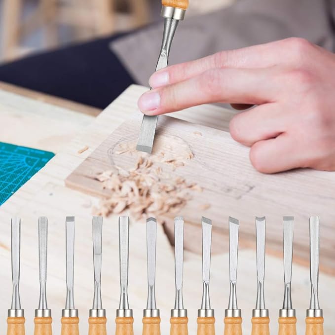 Calary 24Pcs Wood Carving Chisel Set - Image 4