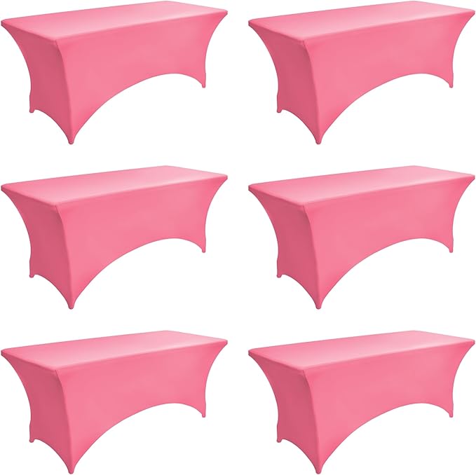 6-Pack 6ft Spandex Table Covers by Unknown